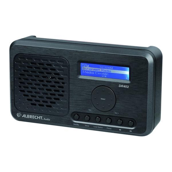 Albrecht Audio DR402 Bedienungsanleitung