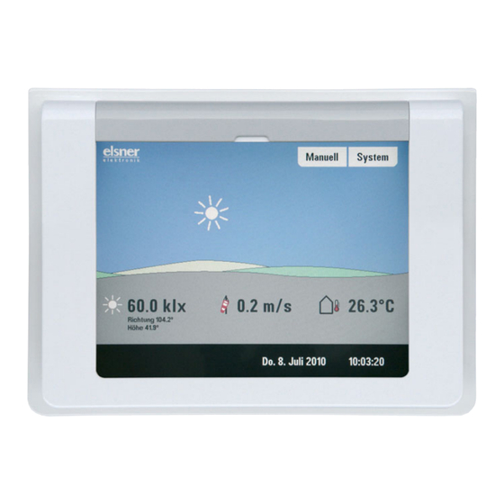 Elsner KNX WS1000 Installation Und Bedienung