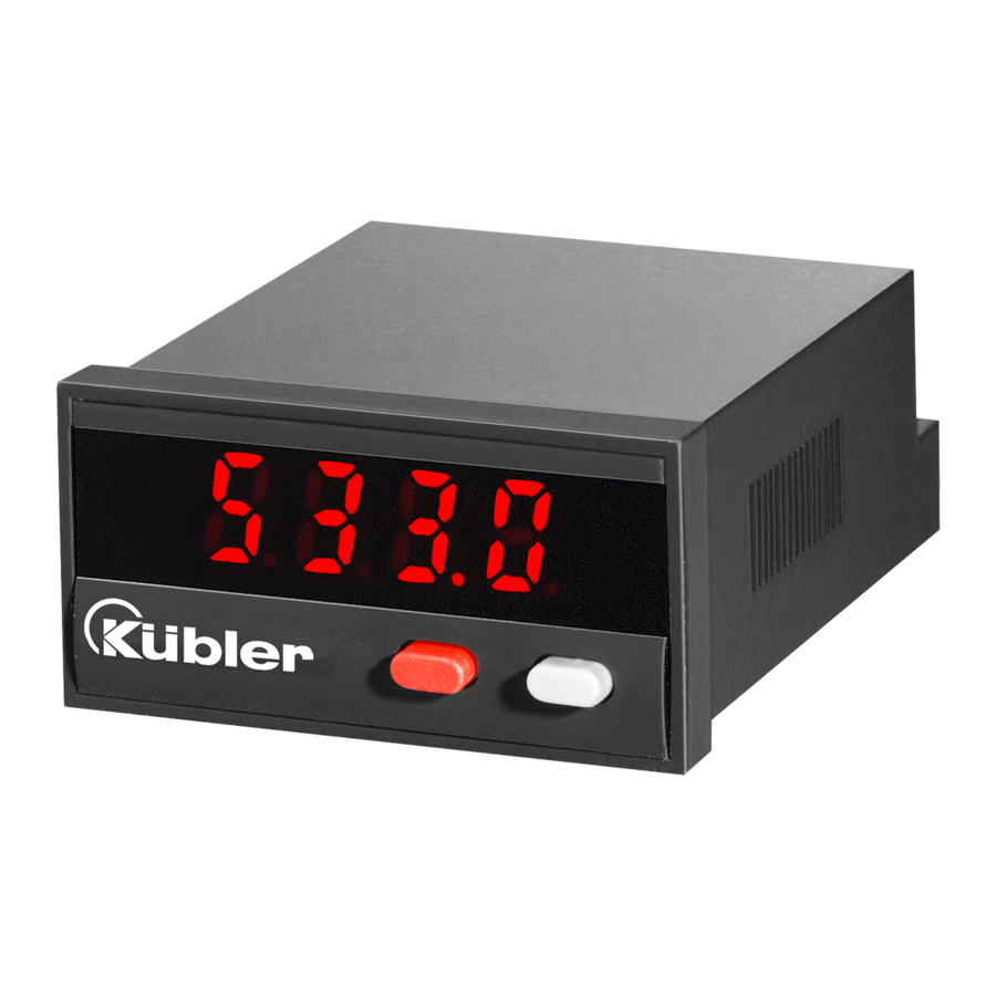 Kübler CODIX 533 Bedienungsanleitung