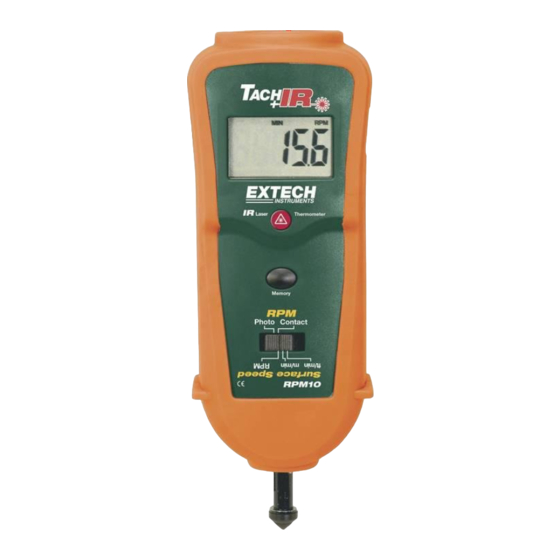 Extech Instruments Tach+IR RPM10 Bedienungsanleitung