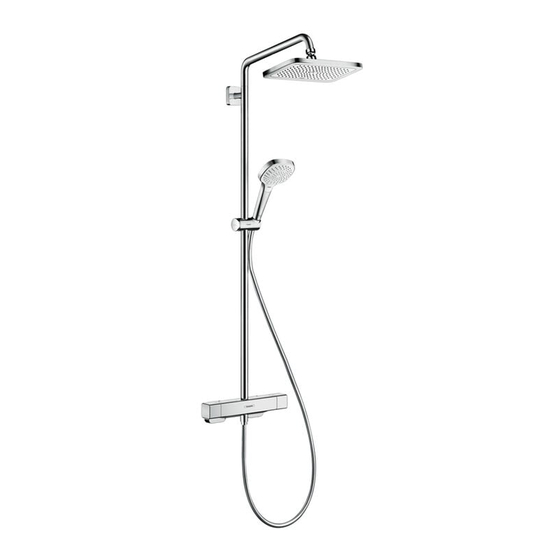 HANSGROHE Showerpipe 280 1jet Varia 27696000 Gebrauchsanleitung, Montageanleitung
