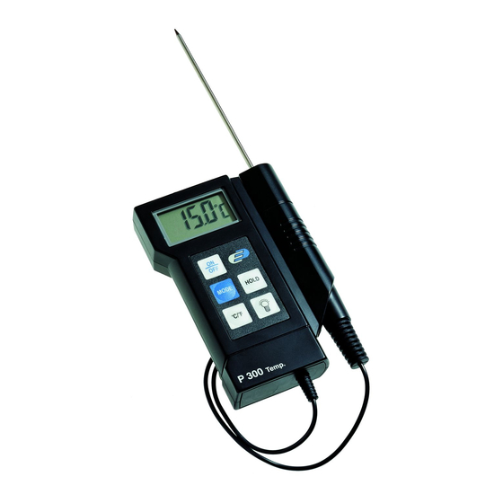 Dostmann Electronic P300 series Bedienungsanleitung