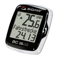 Sigma Sport BC 16.12 Bedienungsanleitung