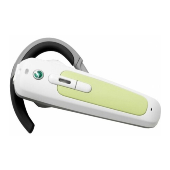 Sony Ericsson HBH-PV700 Bedienungsanleitung