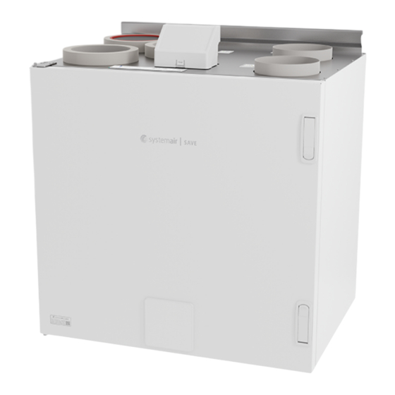 SystemAir SAVE VTR 275/B Einbau-, Betriebs- Und Wartungsanleitung