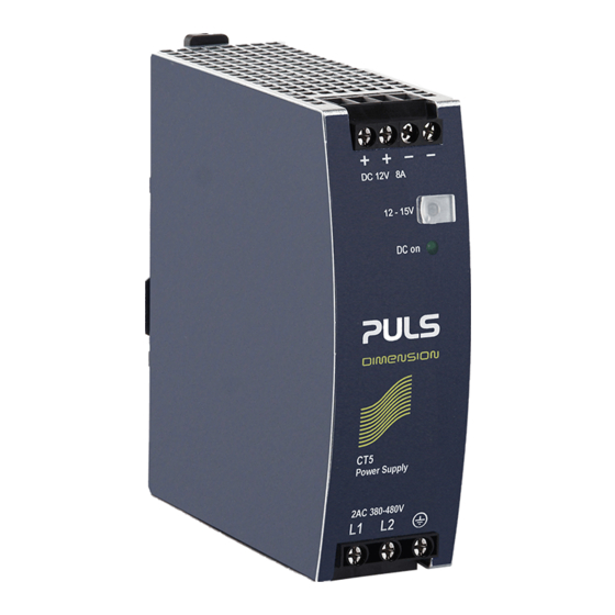 PULS CT5.241 Installationsanleitung