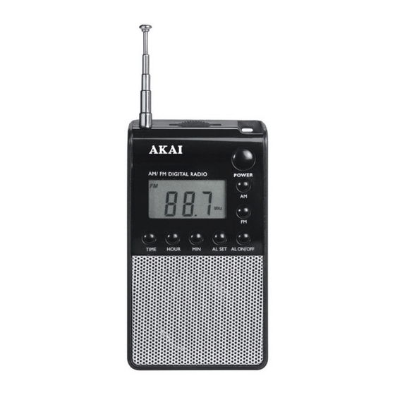 Akai APR25 Gebrauchsanleitung
