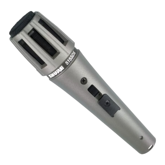 Shure 515SDX Handbuch