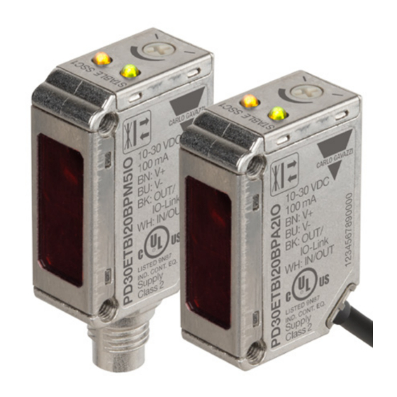 CARLO GAVAZZI PD30ETB BP IO Serie Betriebsanleitung