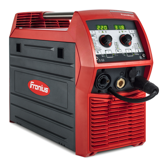 Fronius TransSteel 2200c Kurzanleitung