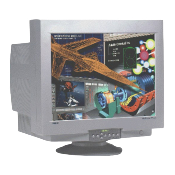 NEC MultiSync FP Serie Handbuch