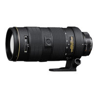 Nikon AF-S Zoom-Nikkor ED 80-200mm f/2.8D IF Bedienungsanleitung