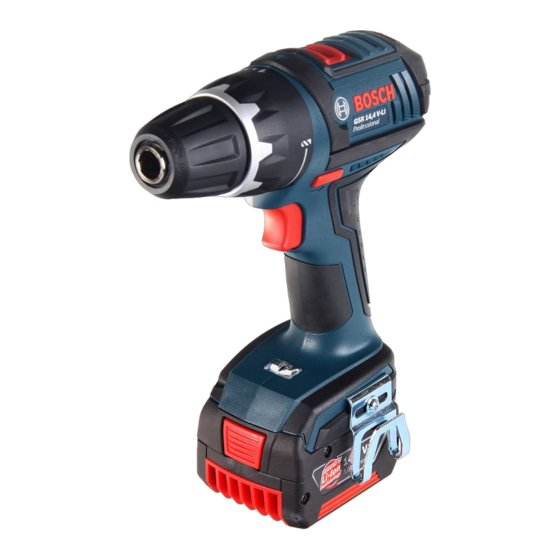 Bosch GSR 18 V-LI Professional Originalbetriebsanleitung