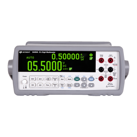 Keysight 34450A Benutzerhandbuch