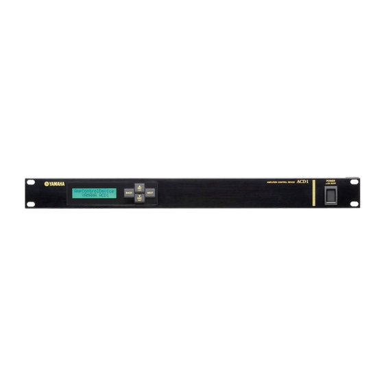 Yamaha ACD1 Referenzhandbuch