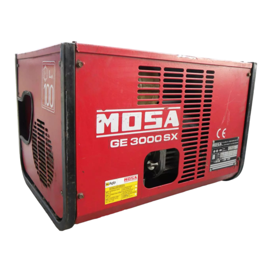 Mosa GE 3000 SX Bedienungsanleitung