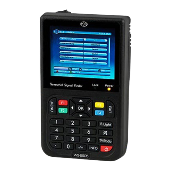 PCE Instruments WS-6905 Bedienungsanleitung