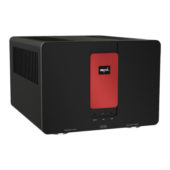 SPL Performer m1000 Kurzanleitung