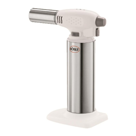Rösle Kitchen Torch Bedienungsanleitung