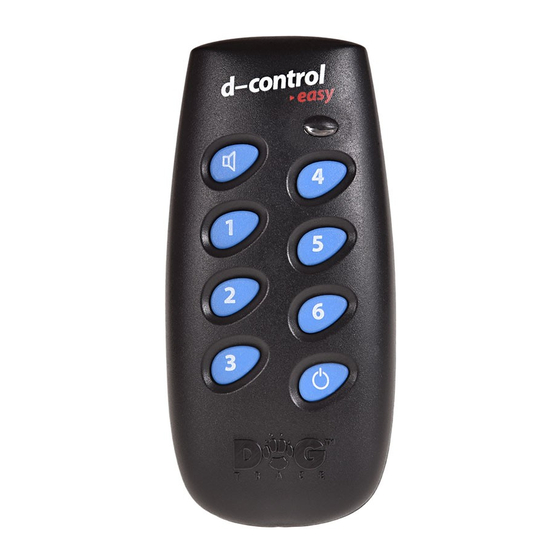 Dog trace d-control easy Bedienungsanleitung