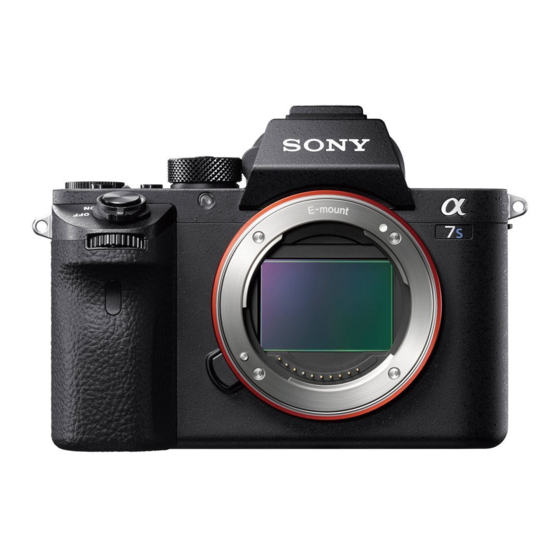 Sony ILCE-7SM2 Bedienungsanleitung