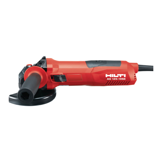 Hilti AG 125-19SE Original Bedienungsanleitung