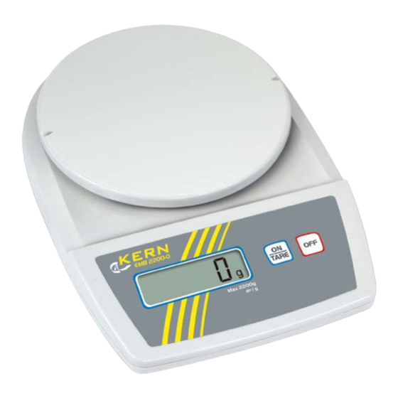 KERN&SOHN EMB Betriebsanleitung