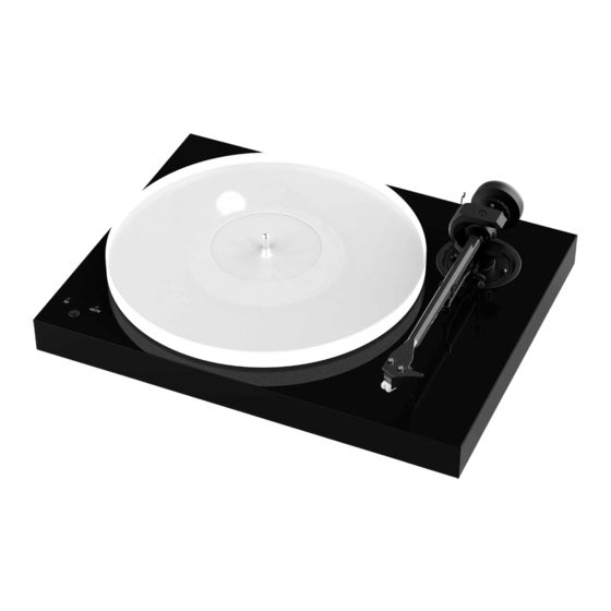 Pro-Ject Audio Systems X1 B Aufbau- Und Bedienungsanleitung