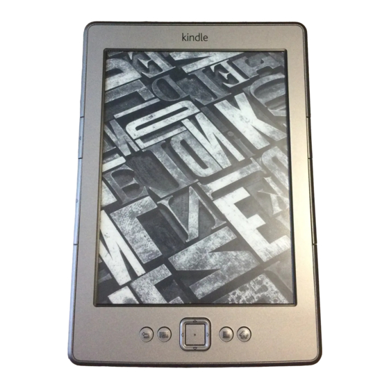 Amazon Kindle D01100 Handbücher