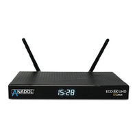Anadol Eco 4K UHD E2 Linux Bedienungsanleitung