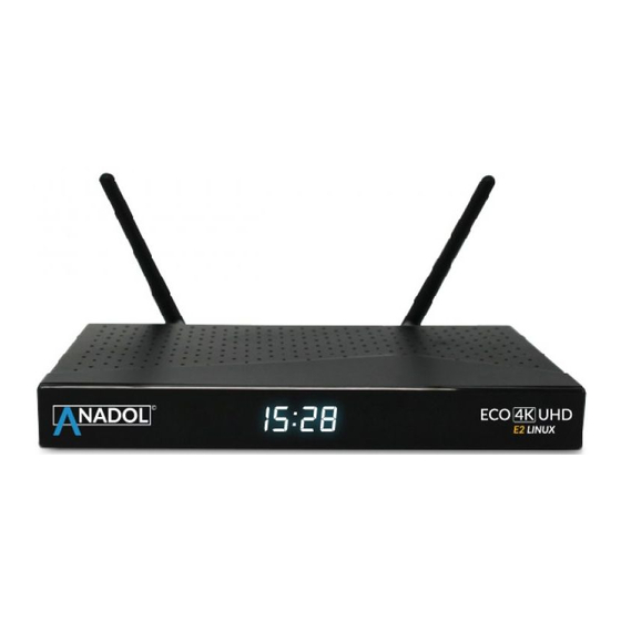 Anadol Eco 4K UHD E2 Linux Handbücher