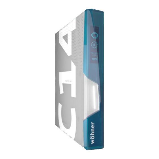 wohner OMUS C14 Connect Plus Bedienungsanleitung