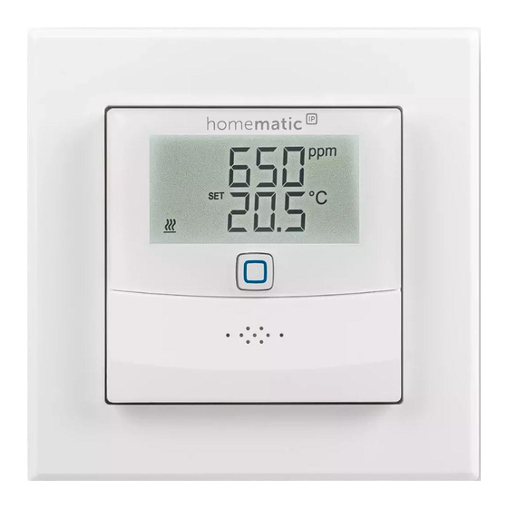 HomeMatic IP HmIPW-SCTHD Installations- Und Bedienungsanleitung
