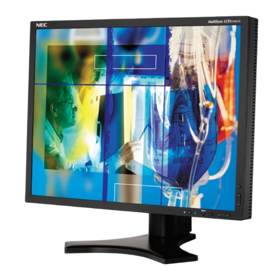 NEC MultiSync LCD2090UXi Handbuch