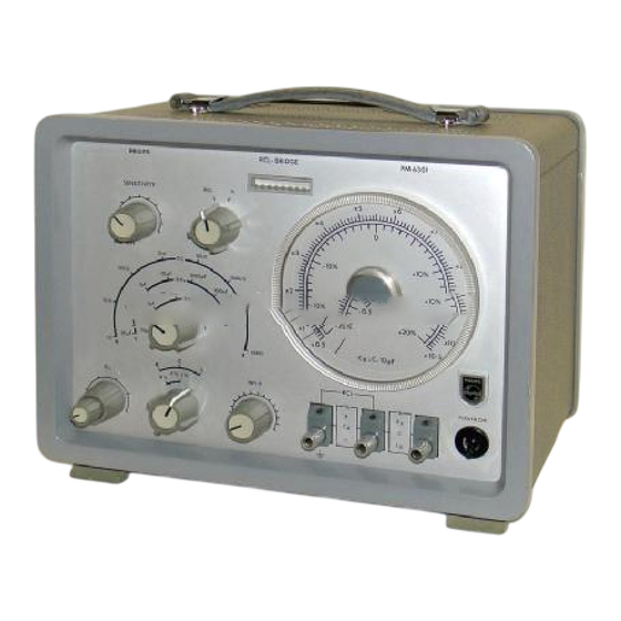Philips PM 6301 Anleitung