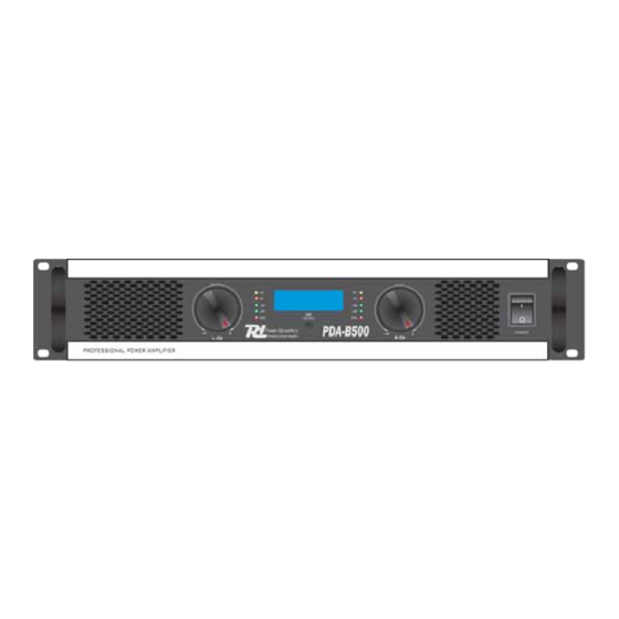 Power Dynamics PDA-B500 Handbuch
