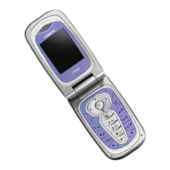 Siemens cfx65 Bedienungsanleitung