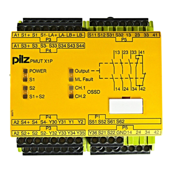 Pilz PMUT X1P Bedienungsanleitung
