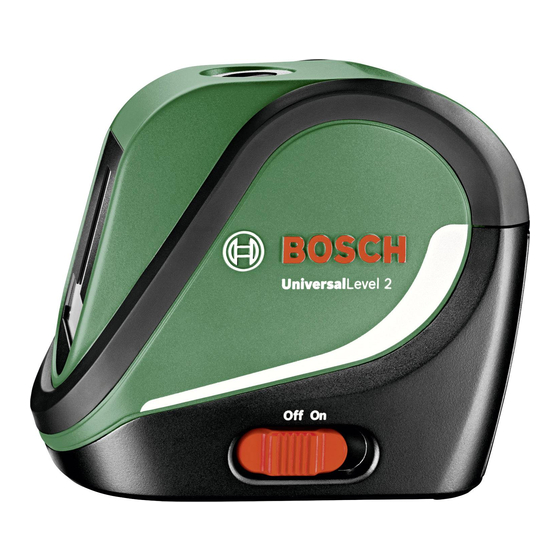 Bosch UniversalLevel 2 Originalbetriebsanleitung