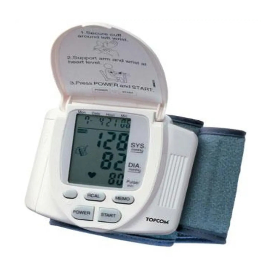 Topcom bpm wrist 2301 Bedienungsanleitung