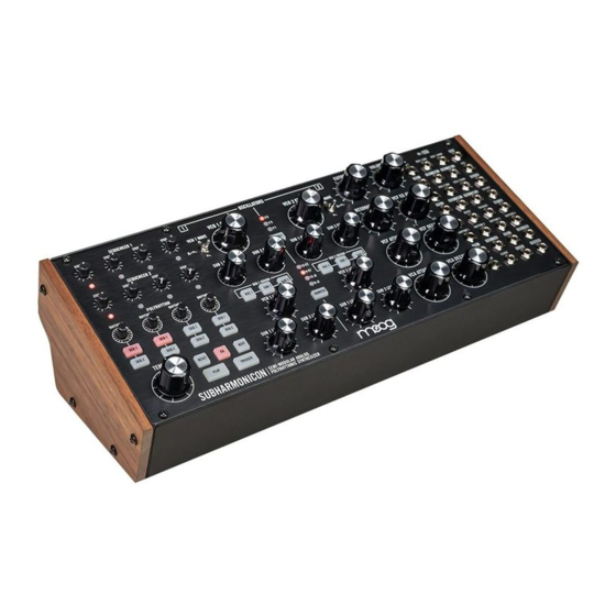 Moog Subharmonicon Bedienungsanleitung