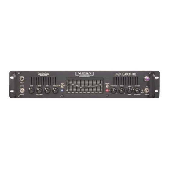 Mesa/Boogie M9 Carbine Bedienungsanleitung