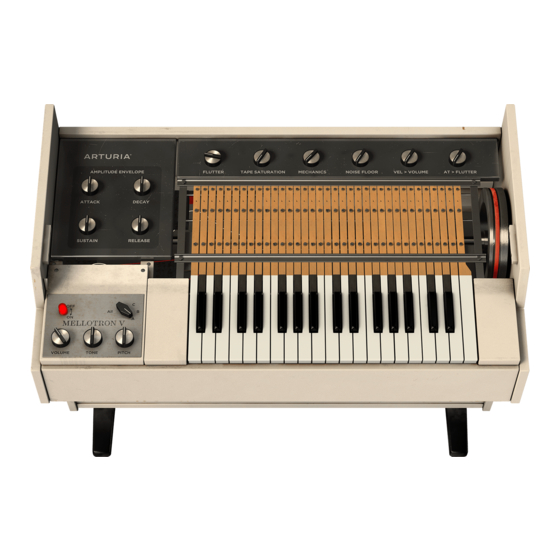 Arturia MELLOTRON V Bedienungsanleitung