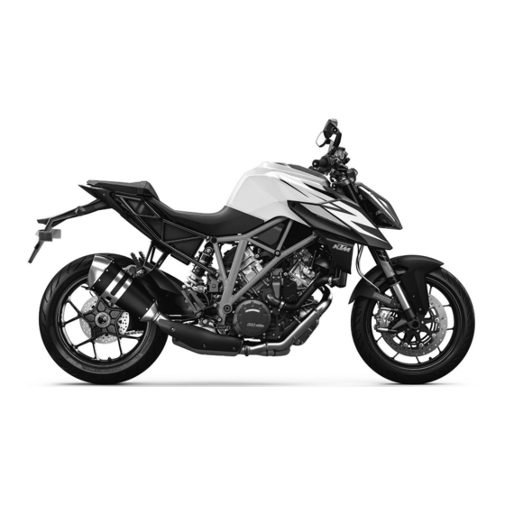 KTM 1290 Super Duke R 2019 Handbücher
