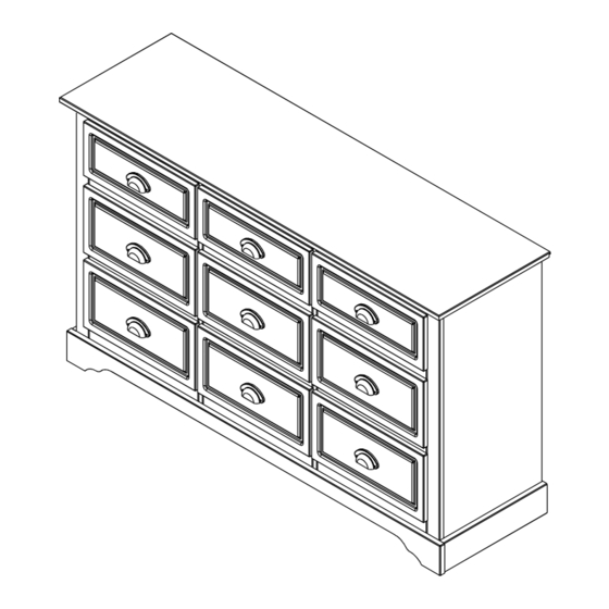 CONFORAMA JORES COMMODE 9 TIROIRS Montageanleitung