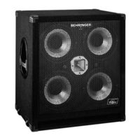 Behringer ULTRABASS BA410 Bedienungsanleitung