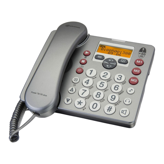 Amplicomms PowerTel 58plus Bedienungsanleitung