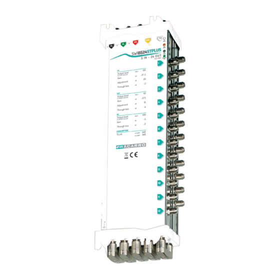 Fracarro SWI85 STPLUS Serie Gebrauchsanweisung