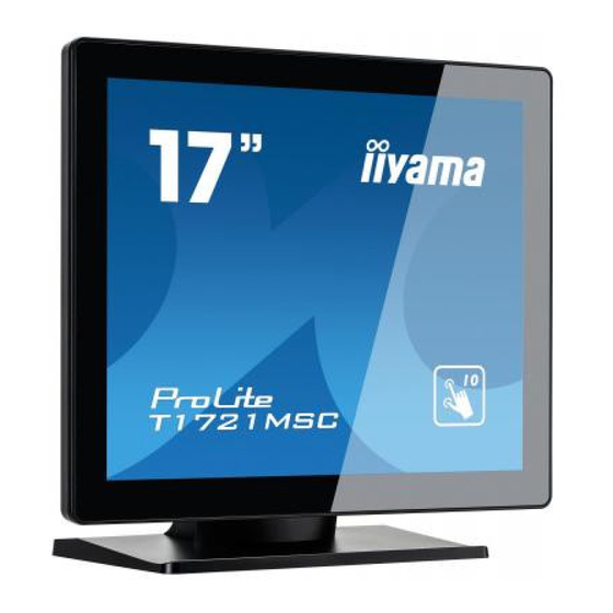 iiyama ProLite T1721MSC Bedienungsanleitung