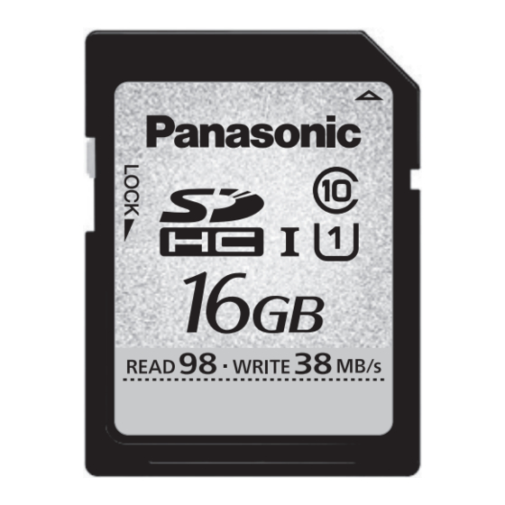 Panasonic RP-SDUT16GAK Handbücher